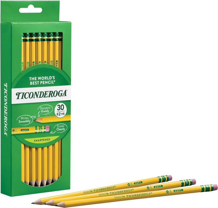 Ticonderoga Wood-Cased Pencils