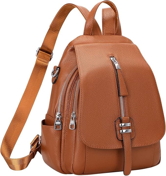 ALTOSY Genuine Leather Backpack Purse for Women