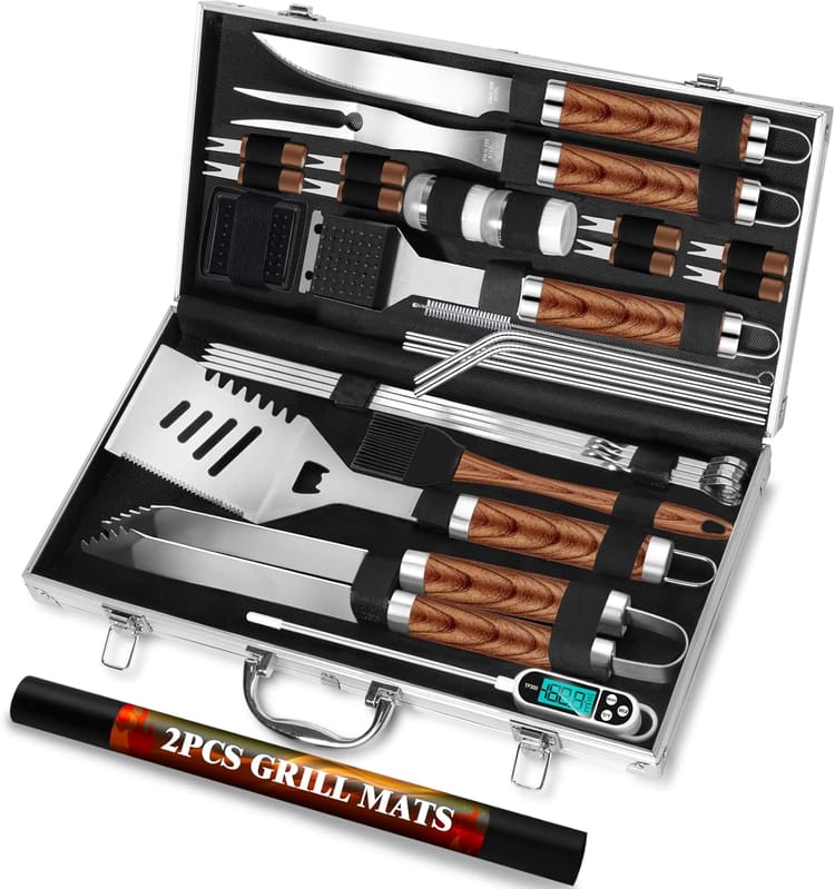 ROMANTICIST 30pcs BBQ Grill Tool Set