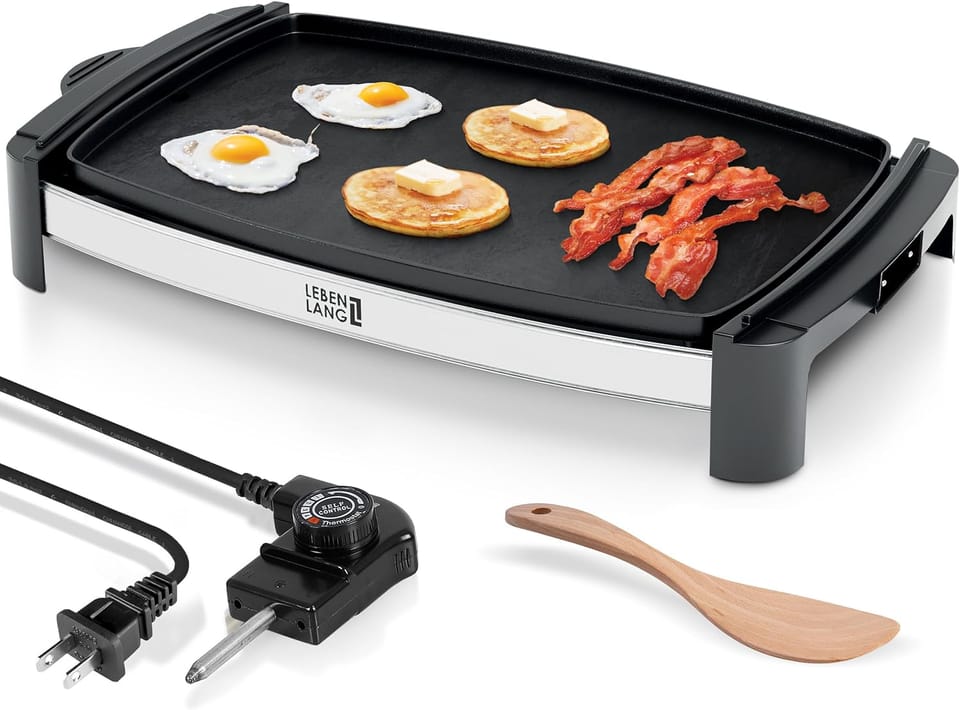 LEBENLANG - Electric Barbecue Griddle