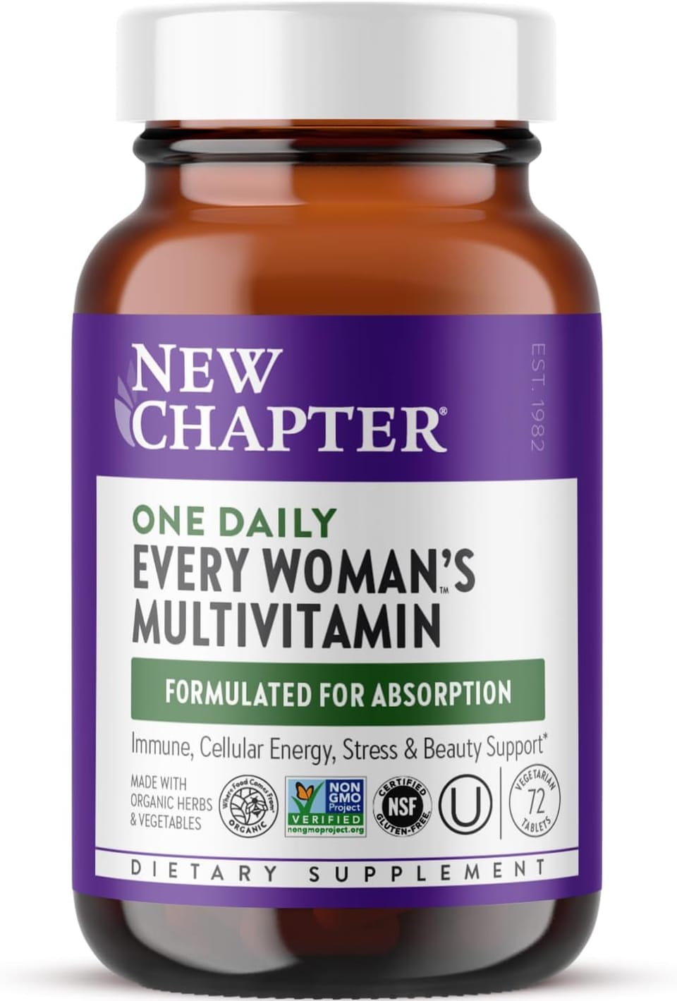 New Chapter Women's Multivitamin for Immune, Beauty + Energy